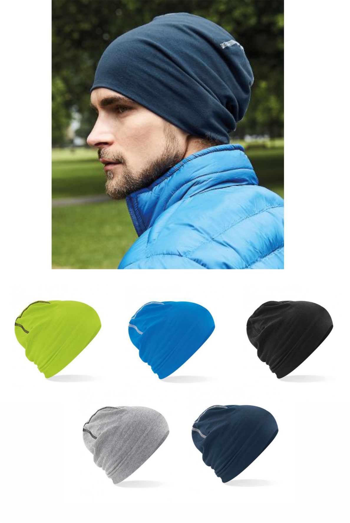 B366 Beechfield Hemsedal Cotton Beanie  B366 Beechfield Hemsedal Cotton Beanie